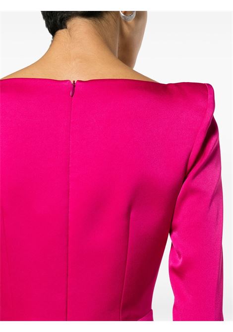 Pink long-sleeve maxi dress - women ALEX PERRY | D1191RE24PCH